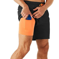 Anti-Embarrassment Quick-Dry Solid-Color Shorts