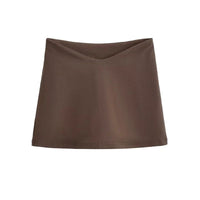 Sweet Hot Girl Design Low V Waist Slim Slimming Mini Skirt