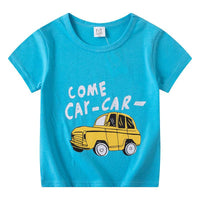 Children's Short Sleeve Boys And Girls T-shirt Cartoon Half Sleeve Top