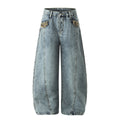 Distressed Loose-fitting Casual Pants Scimitar Jeans