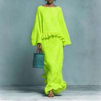 Womens Minimalist Shirt And Straight Skirt Set