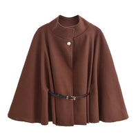 Spring Woolen Short Overcoat For Women