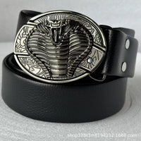 Smooth Buckle For Self-defense Trendy Punk-style Belt Buckle With A Distinctive Look
