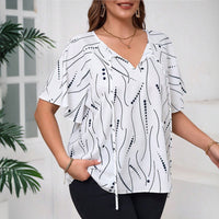 Plus-size Womens Versatile Commuter-style T-shirt