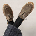 National Niche OLIVIER Yupi Men's Thick Bottom Retro Loafers