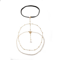 Simple Multi-layer Pearl Chain Leg Chain For Women