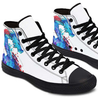 Printed Couple High Top Canvas Shoes