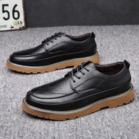 Trendy Korean Style Casual Leather Shoes