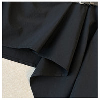Large Black Long Sleeved Shirt For Women In Spring