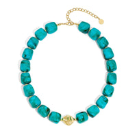 Bohemian-style Multicolor Resin Bead Necklace