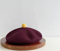 High-Quality Wool Beret Womens Wool Felt Painters Cap