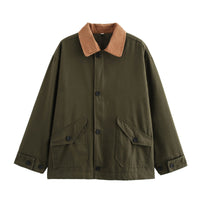 Women's Fashionable Three-color Cotton-padded Coat