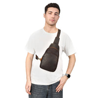 Men's First-Layer Cowhide Shoulder Bag
