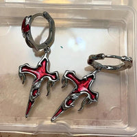 Womens Stylish Ear Hook Pendant Earrings