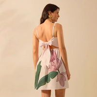 Tropical Print Feminine Resort Dress