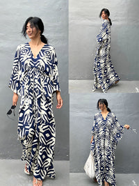 Womens Rayon Drawstring Resort Beach Dress