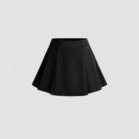 Stylish And Minimalist Pleated Design Womens Skirt