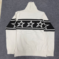 American Autumn And Winter New Slim Fit XINGX Printed Turtleneck Sweater