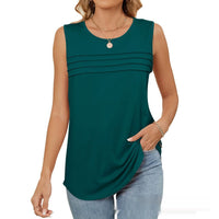 Sleeveless Crew-neck Loose-fitting Fashionable Vest