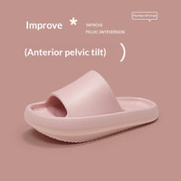 Ergonomic Low-heel Shoes For Correcting Anterior Pelvic Tilt Front-high Back-low Slippers