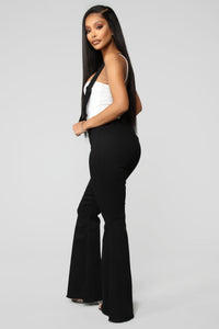 Ladies Denim Fashion Strap Trousers New Style
