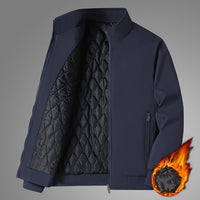 New Middle-aged And Elderly Jacket Men's Coat Cotton Padded Warm Stand Collar Top Clothes Casual Cotton-padded Clothes