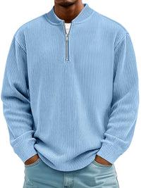 Digital Print Casual Sports Men's Zip-up American Retro