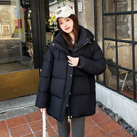 Womens Cozy Loose-fitting Cotton-padded Coat