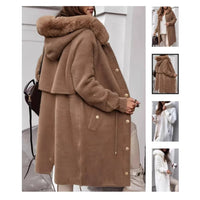 Mink Fur Extended Cardigan Coat And Trench Coat