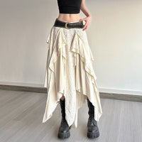New Lace Low-Waist Irregular Skirt