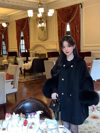 Fashion Personality Female Woolen Wool Overcoat