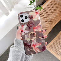 Ring Holder Phone Case Magnolia Flower