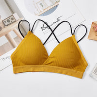 French Triangle Cup Mixed Color Sling Wrapped Chest Japanese