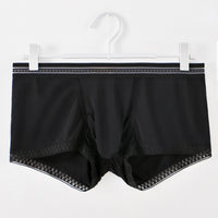 Men's Trunk Ice Silk Thin Nude Feel See Through Breathable Underwear