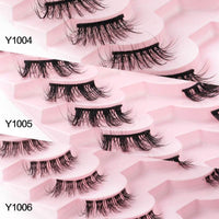 Flat Half False Eyelashes Sheer Root Women's Team Internet Hot Anchor Eye Beauty Japanese Natural Thick Eyelash