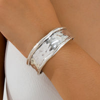 Heavy-duty Textured Curved Distressed Bracelet