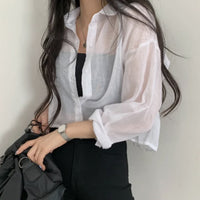 French Top High-grade Cardigan Blouse Shirt