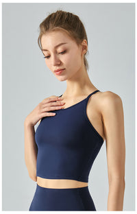 Halter Yoga Vest With Chest Pad Women's Sports Underwear