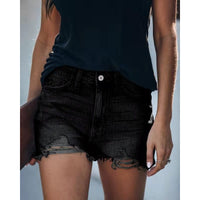 Ripped Fringed Sexy Jeans Shorts
