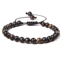6mm Natural Stone Beads Womens Bracelet Yoga Energy Sports