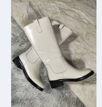 Autumn And Winter Low Heel Large Tube Circumference Boots