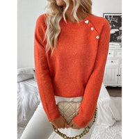 Women's Casual Cardigan Button Knitted Sweater
