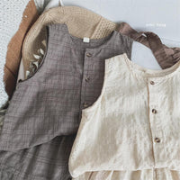 Children's Baby Girl Sleeveless Tank Top Shorts Suit