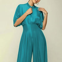 Womens Stylish Casual Loose-fitting Wide-leg Jumpsuit