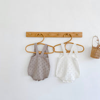 Male And Female Baby Hollow Strap Romper Knitted Wool Jumpsuit