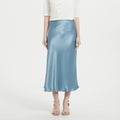 Triacetate Satin High Waist Slimming Skirt Hip-wrapped Fishtail Skirt
