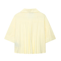New Spring And Summer European And American Style Linen Blended Short Long Sleeve Shirt