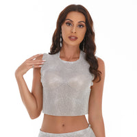 Women's Sexy Backless Slim-fit Crew Neck Tank Top