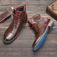 Large Size Men's Leather Boots Single Boots