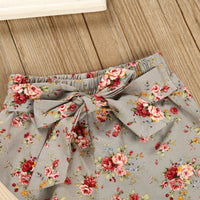 Cotton Khaki Jumpsuit Suit Baby One-piece Pants Printed Trousers Headdress